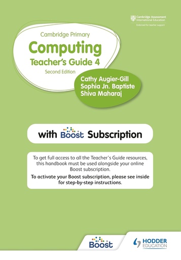 [9781398368422] CAMBRIDGE PRIMARY COMPUTING 4 TEACHER'S GUIDE+BOOST SUBSCRIPTION