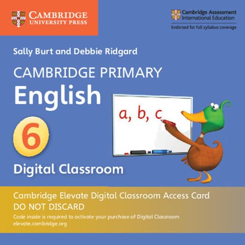 [9781108701433] CAMBRIDGE PRIMARY ENGLISH STAGE 6 CAMBRIDGE ELEVATE DIGITAL CLASSROOM ACCESS CARD (1 YEAR)