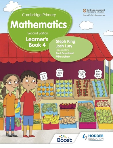 [9781398301023] CAMBRIDGE PRIMARY MATHEMATICS 4 LEARNER’S BOOK (2ND ED)