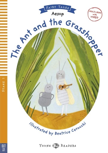 [9788853618955] ELI YOUNG : THE ANT & THE GRASSHOPPER  - BOOK WITH VIDEO MULTI-ROOM  - Below Starters