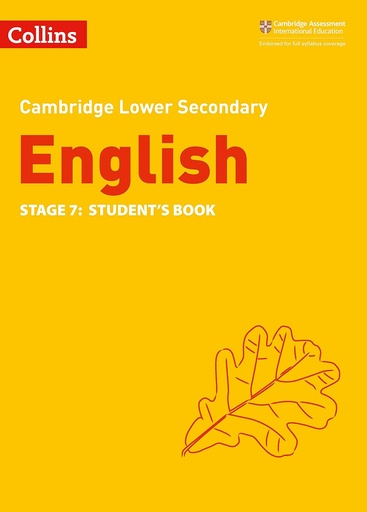 [9780008340834] COLLINS CAMBRIDGE LOWER SECONDARY ENGLISH STAGE 7 SBK (2ND ED)