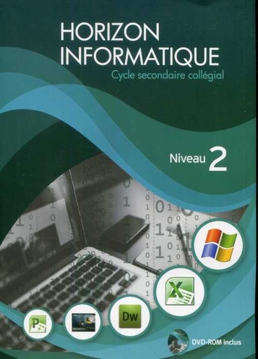 [9789954740088] HORIZON INFORMATIQUE NIV 2 CYCLE SECONDAIRE COLLEGIAL+DVD