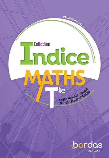 [9782047337660] INDICE MATHS TLE SERIES TECHNOLOGIQUES (2020)