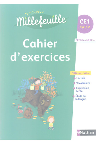 [9782091241401] LE NOUVEAU MILLEFEUILLE CE1 - CAHIER D'ACTIVITES PROG 2016