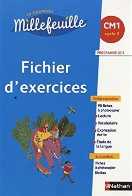 [9782091241425] LE NOUVEAU MILLEFEUILLE CM1 - CAHIER D'ACTIVITES PROG 2016