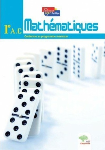 [9789954533840] MATHEMATIQUES 1E AC CONFORME AU PROGRAMME MAROCAIN