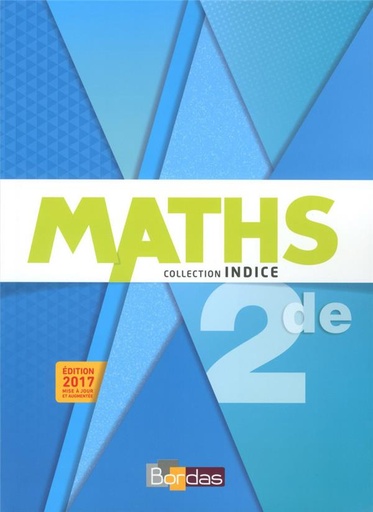 [9782047335260] MATHS 2DE COLLECTION INDICE (ED 2017)