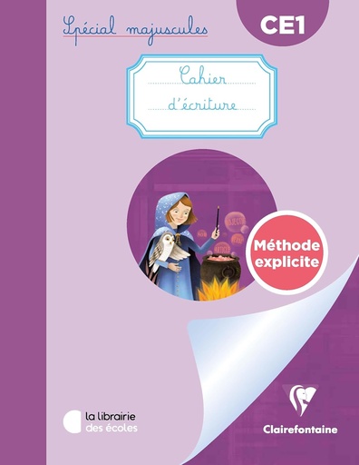[9782385510220] MON CAHIER D’ECRITURE SPECIAL MAJUSCULES CE1 METHODE EXPLICITE