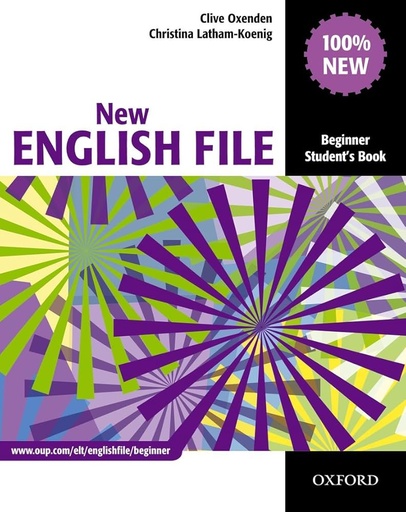 [9780194518697] NEW ENGLISH FILE BEGINNER SBK