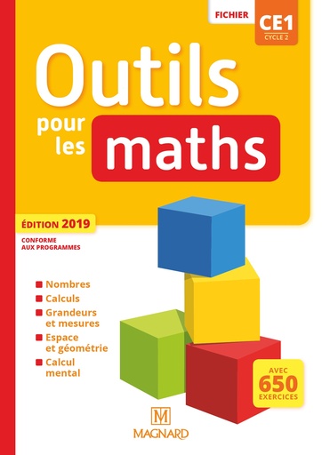 [9782210505162] OUTILS POUR LES MATHS CE1 FICHIER ED 2019