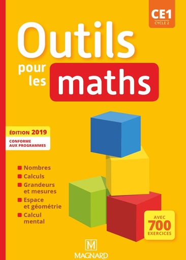 [9782210505186] OUTILS POUR LES MATHS CE1 MANUEL (2019)