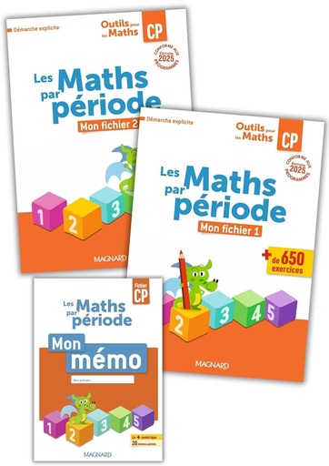 [9782210513037] OUTILS POUR LES MATHS: LES MATHS PAR PERIODE FICHIER+MEMO CP (2025)