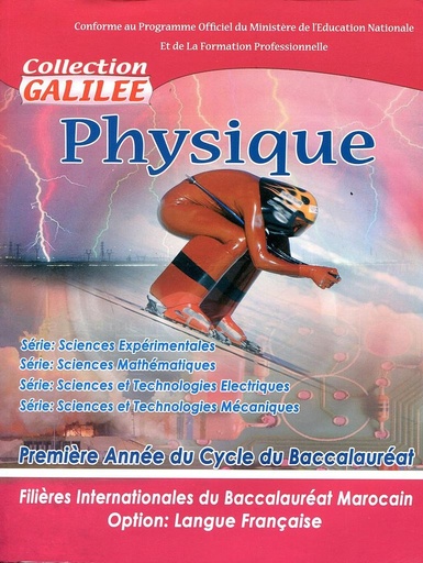 [9789954359969] PHYSIQUE CHIMIE 1 BAC INTER (COLLECTION GALILEE 2018)