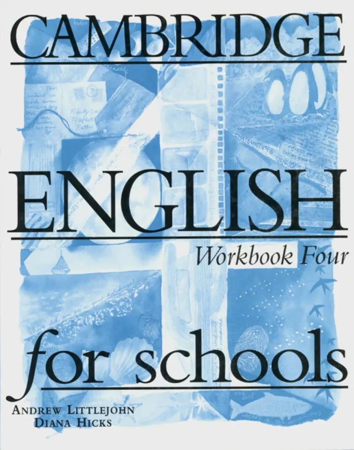 [0521421764] CAMBRIDGE ENGLISH FOR SCHOOLS 4 WORKBOOK