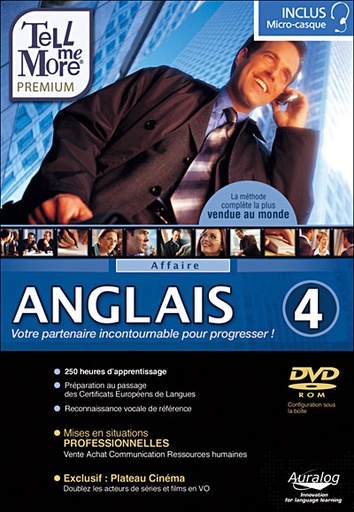[9782749004457] Tell me More Anglais 4 CD-Rom + Casque