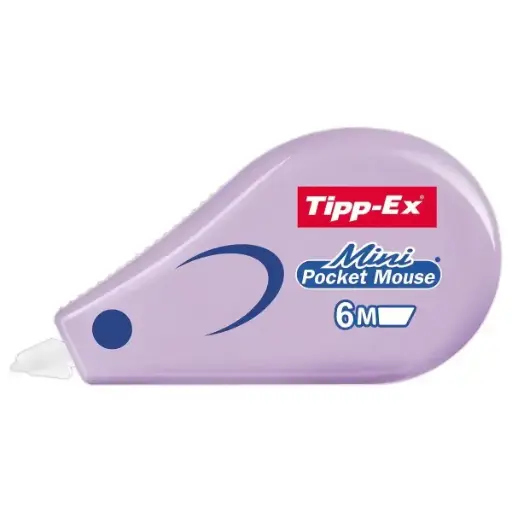 [3086124126243M] Correcteur Mini Pocket Mouse Pastel TIPP-EX 6M Mauve