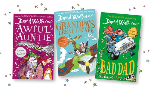 [9780008525231] The World of David Walliams: Fun-Tastic Families Series Box Set (3 Books)