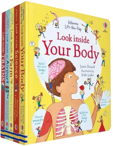 [9781805074212] Usborne Lift the Flap Look Inside Collection Box Set (5 Books)