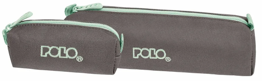 [5201927137991] Trousse Polo Wallet 1 Compartiment Dos 2 Ronde Gris