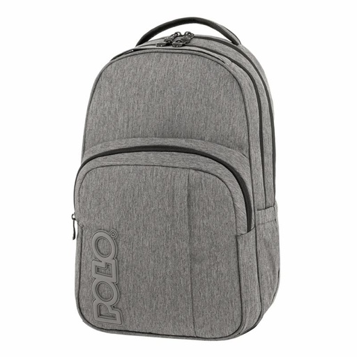 [5201927143695] Sac à Dos 2 Compartiments PC Polo Genius Gris