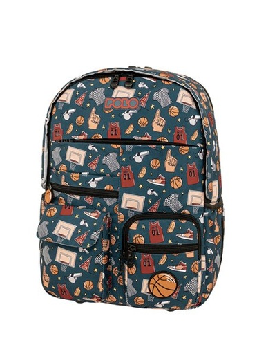[5201927143985] Sac à Dos Polo Youngster Bleu Foncé avec Motif 8442
