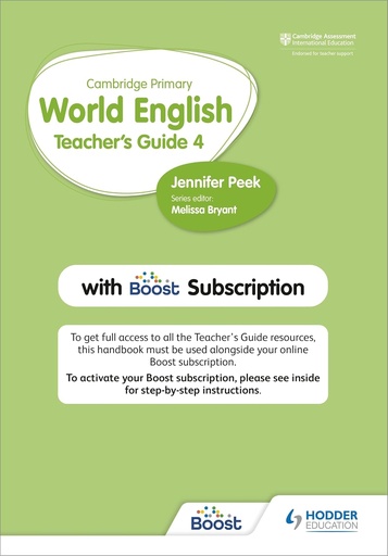 [9781510468146] Cambridge Primary World English 4 Teacher's Guide+Boost Subscription