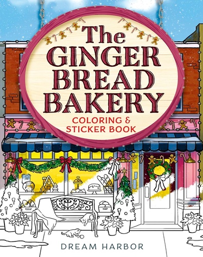 [9780008817305] The Gingerbread Bakery Coloring and Sticker Book