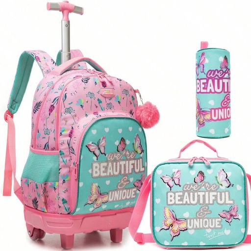 [0000000511391] Cartable Roulette 17 Pouces 3 Pièces Beautiful