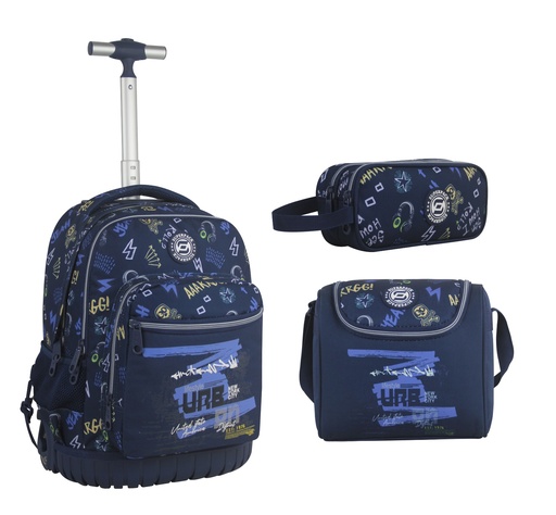 [7453119319243] Cartable Roulette 3 Pièces Trolley URB New York City
