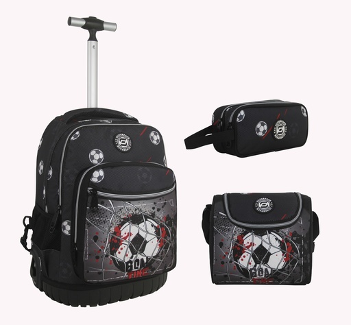 [7453119319205] Cartable Roulette 3 Pièces Trolley Gool Time