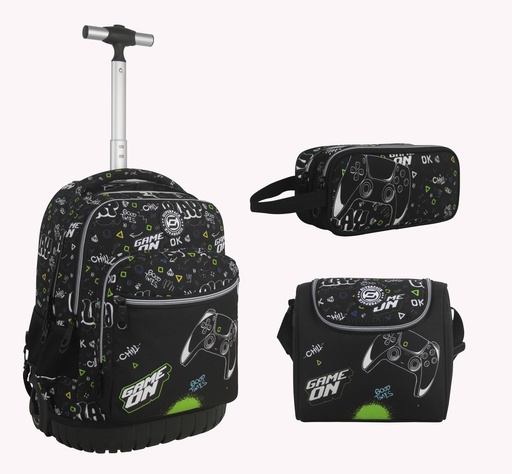 [7453119319229] Cartable Roulette 3 Pièces Trolley Game On