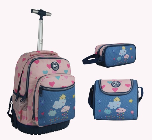 [7453119319328] Cartable Roulette 3 Pièces Trolley Deam Big