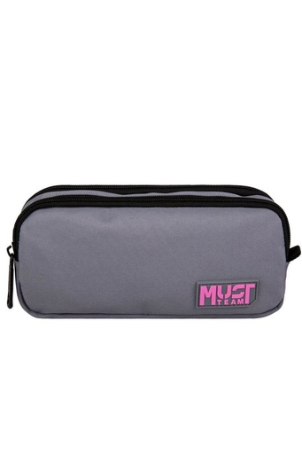 [5205698735035] Trousse 2 Poches Rectangulaire Must Team Gris
