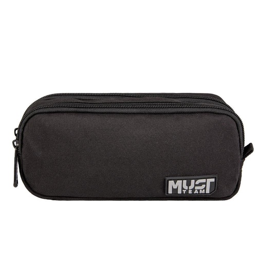 [5205698734496] Trousse 2 Poches Rectangulaire Must Team Noir&Gris