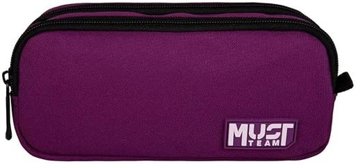 [5205698756221] Trousse 2 Poches Rectangulaire Must Team Violet