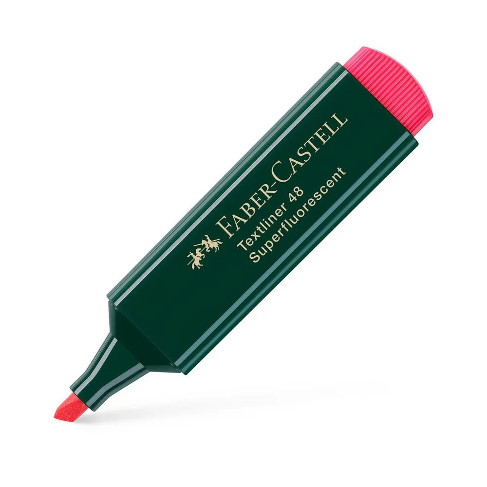 [4005401548218] Fluorescent Textliner 48 Rouge Faber Castel