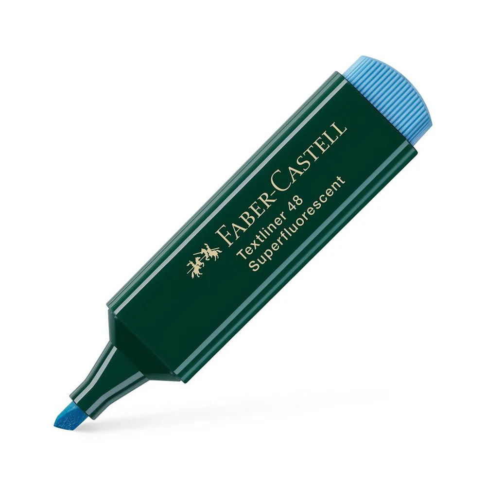 [4005401548515] Fluorescent Textliner 48 Bleu Faber Castel