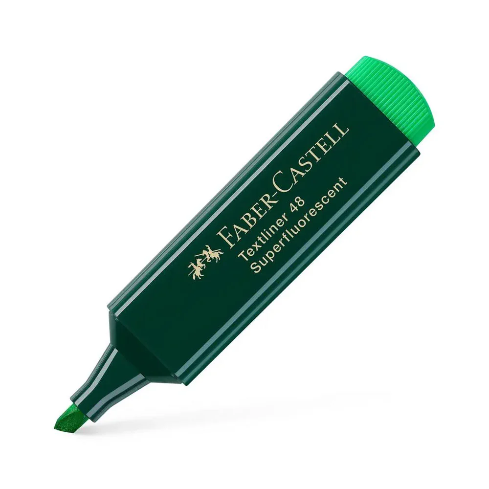 [4005401548638] Fluorescent Textliner 48 Vert Faber Castel