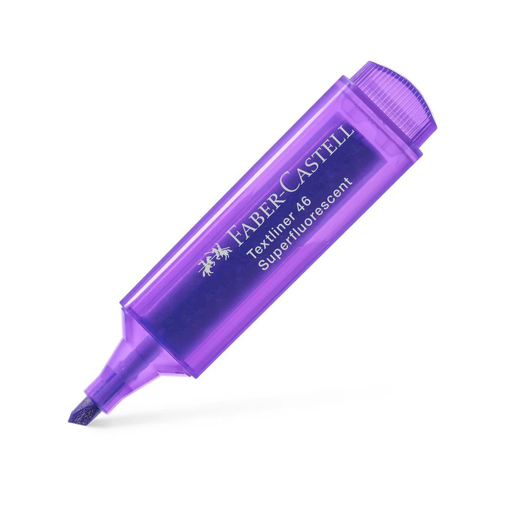 [4005401546368] Superfluorescent Textliner 46 Violet Faber Castel