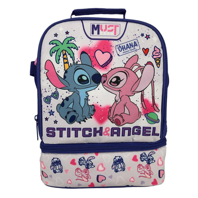 [5205698825828] Sac Gouter 2 Compartiments Stitch & Angel