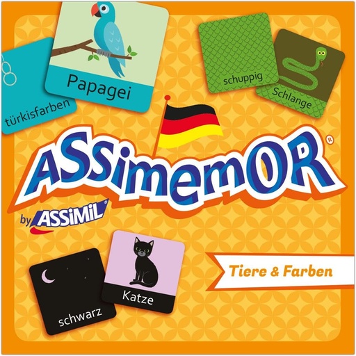 [9782700590500] ASSIMIL ASSIMEMOR TIERE & FARBEN (COFFRET DE 64 CARTES