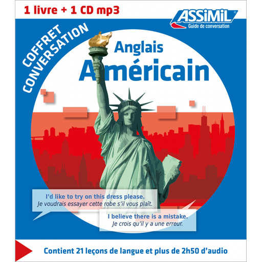 [9782700541380] ASSIMIL L'ANGLAIS AMERICAN COFFRET DE CONVERSATION (GUIDE+CD MP3)