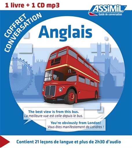 [9782700541328] ASSIMIL L'ANGLAIS COFFRET DE CONVERSATION (GUIDE+CD MP3)