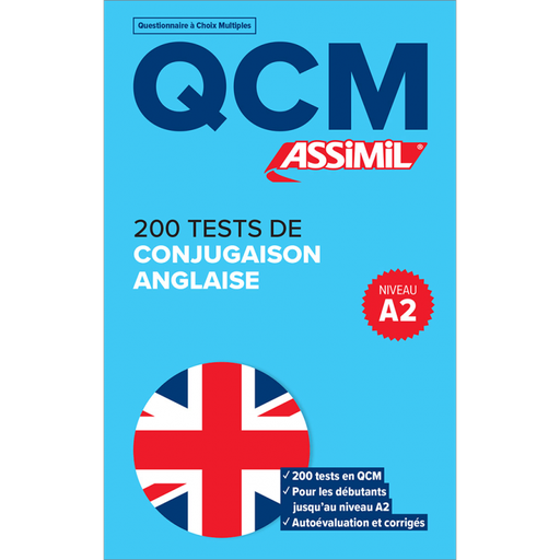 [9782700508369] ASSIMIL QCM 200 TESTS DE CONJUGAISON ANGLAISE NIVEAU A2 (LIVRE)