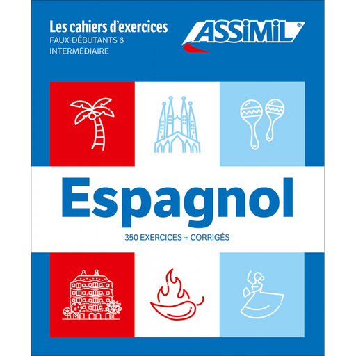[9782700507058] ASSIMIL LES CAHIERS D'EXERCICES ESPAGNOL COFFRET FAUT DEBUTANT & INTERMEDIAIRE (LIVRES)