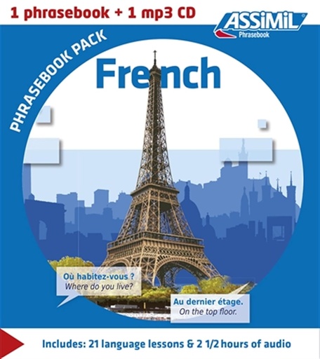 [9782700541366] ASSIMIL FRENCH COFFRET DE CONVERSATION (GUIDE+CD MP3)