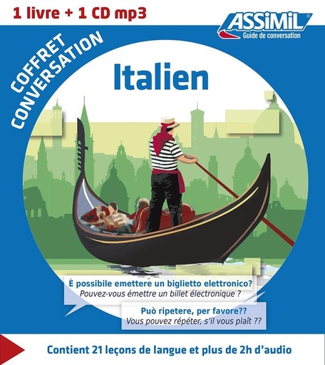 [9782700541342] ASSIMIL L'ITALIEN COFFRET DE CONVERSATION (GUIDE+CD MP3)