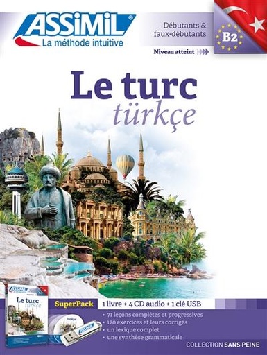 [9782700581102] ASSIMIL LE TURC (LIVRE+4 CD+CLE USB)