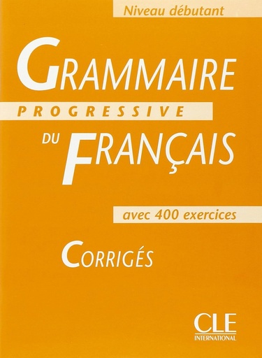 [9782090338591] GRAMMAIRE PROGRESSIVE DU FRANÇAIS DEB CORRIGES