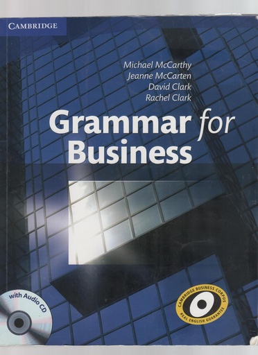 [9780521727204] GRAMMAR FOR BUSINESS+ CD